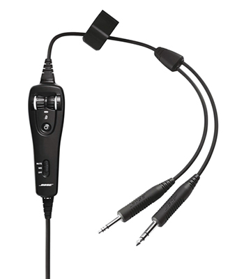 BOSE A20® HEADSET CABLE – DUAL GA PLUGS STRAIGHT CORD ELECTRET MIC