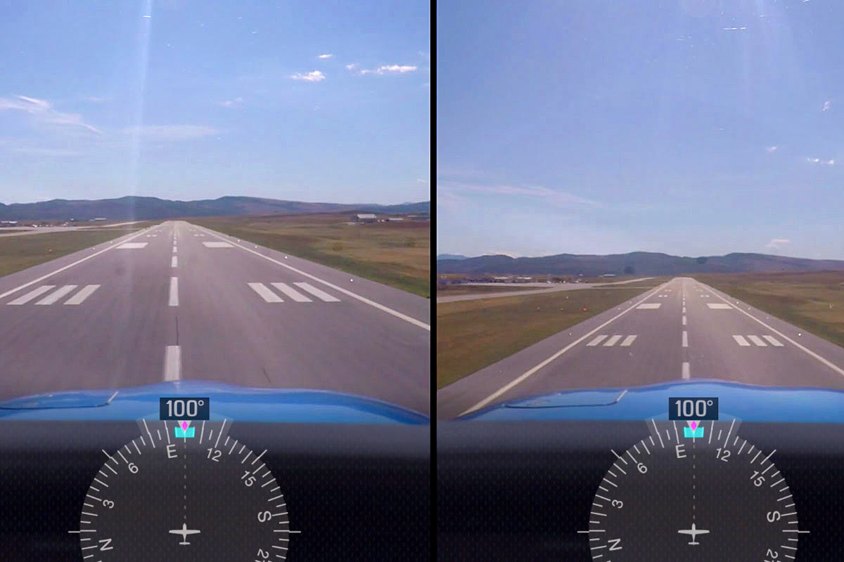 滑走路の見え方