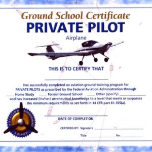 ASA Ground School Certificate（ASA グラウンドスクール証明書）