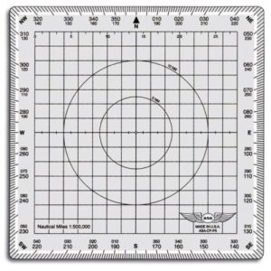 Square Aviation Plotter（正方形の航空プロッター）